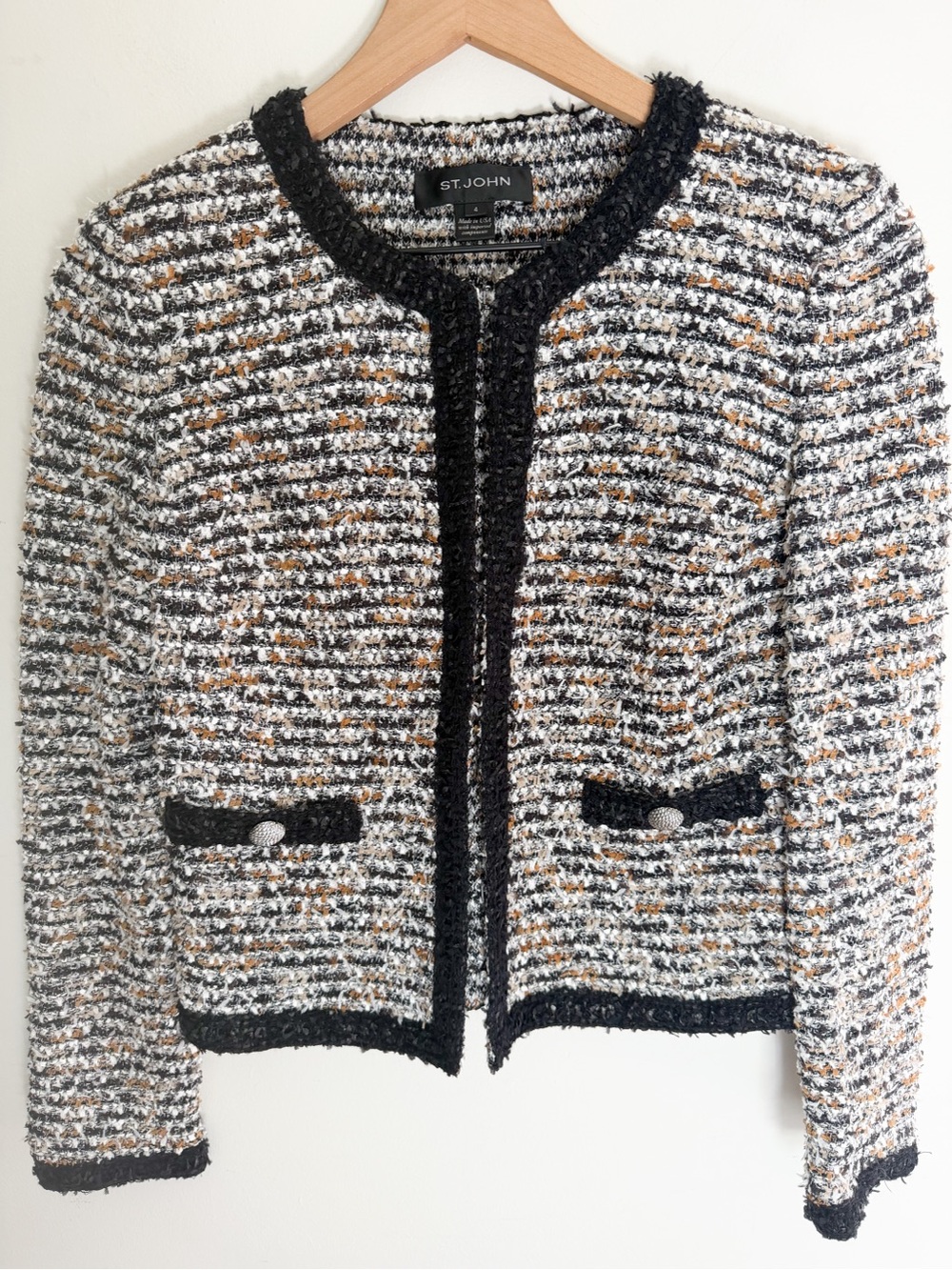 St. John Tweed Jacket Size 4